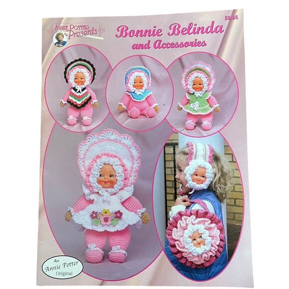 Annie’s Attic Crochet Doll Patterns Lot of 6 Instruction Books Leaflets Vintage - Picture 7 of 8